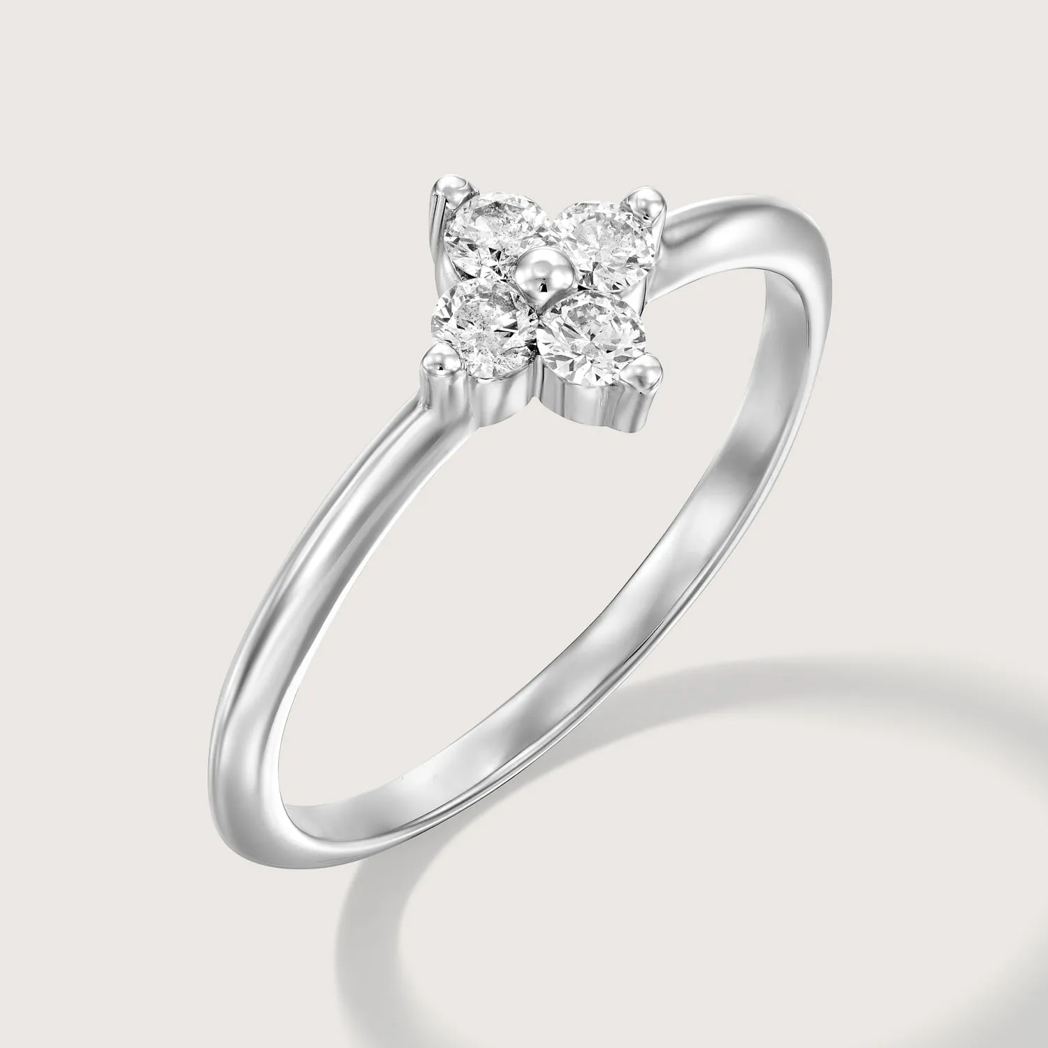 Beth Gold Ring With White Diamonds