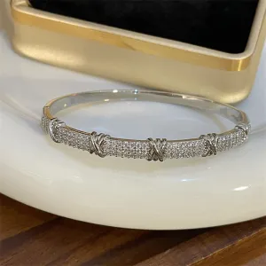 Fashion Light Luxury Full Diamond Bamboo Bracelet