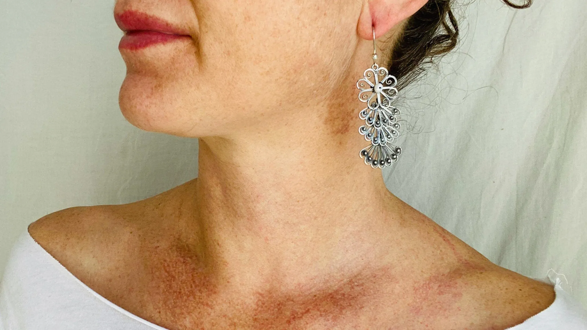 Filigree Earrings. Oaxaca. Mexico. Sterling Silver and Pearl