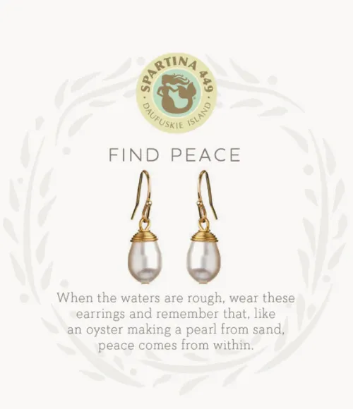 Find Peace Drop Earrings