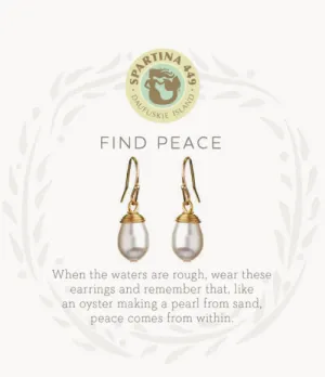 Find Peace Drop Earrings