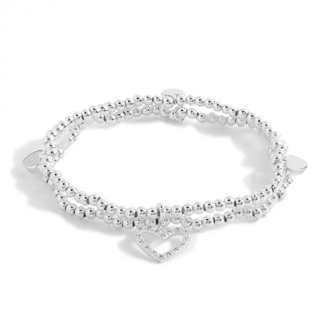 Lila Heart Layered Bracelet 5915