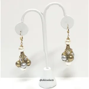 LORREN BELL PRINCESS DANGLE EARRINGS