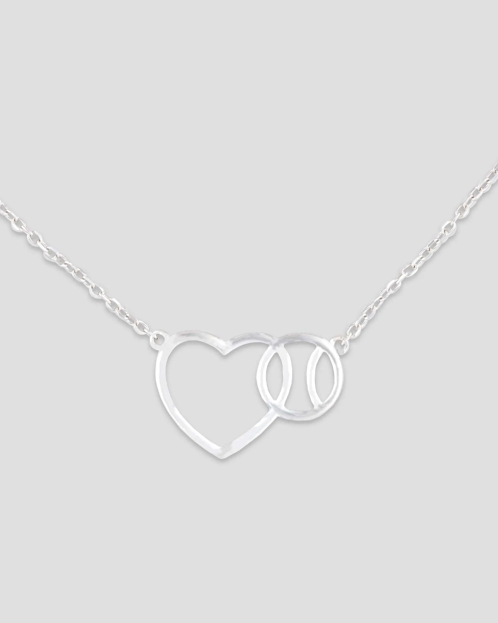 Love Baseball Necklace - Silver