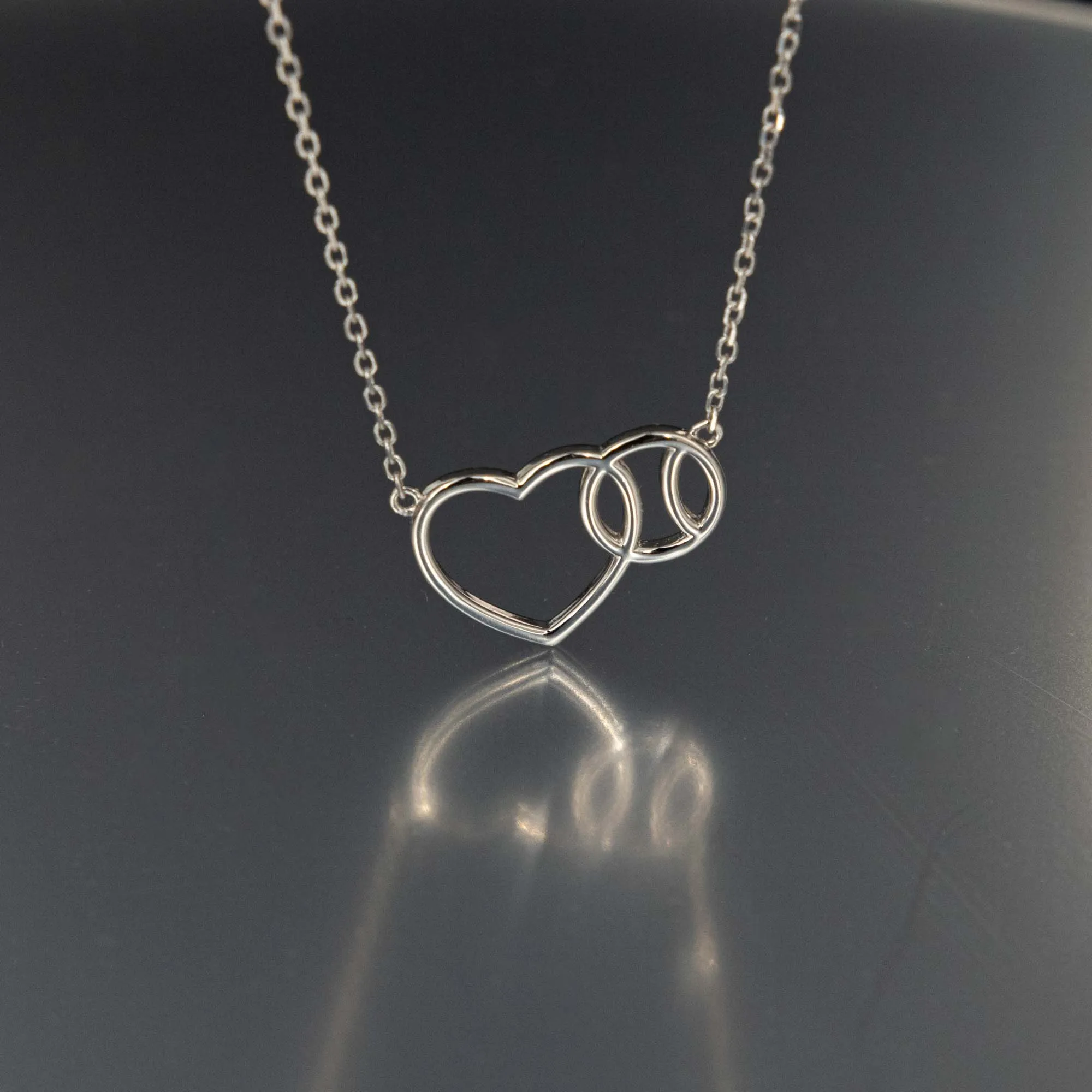 Love Baseball Necklace - Silver