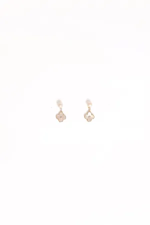 Marlowe Flower Earrings - Gold