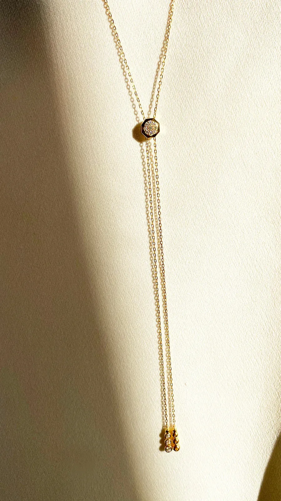 Maumau Drop Necklace 18K Gold Vermeil
