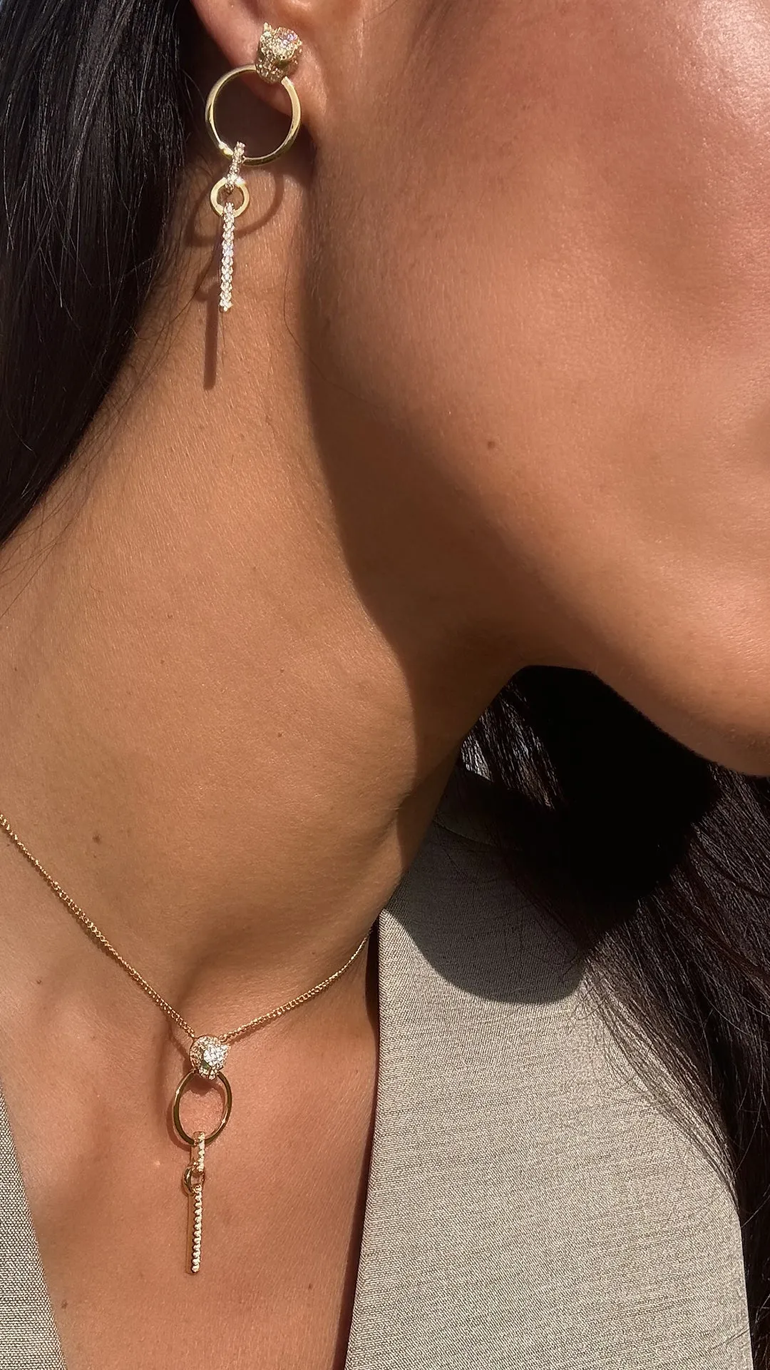 Maumau Drop Necklace 18K Gold Vermeil