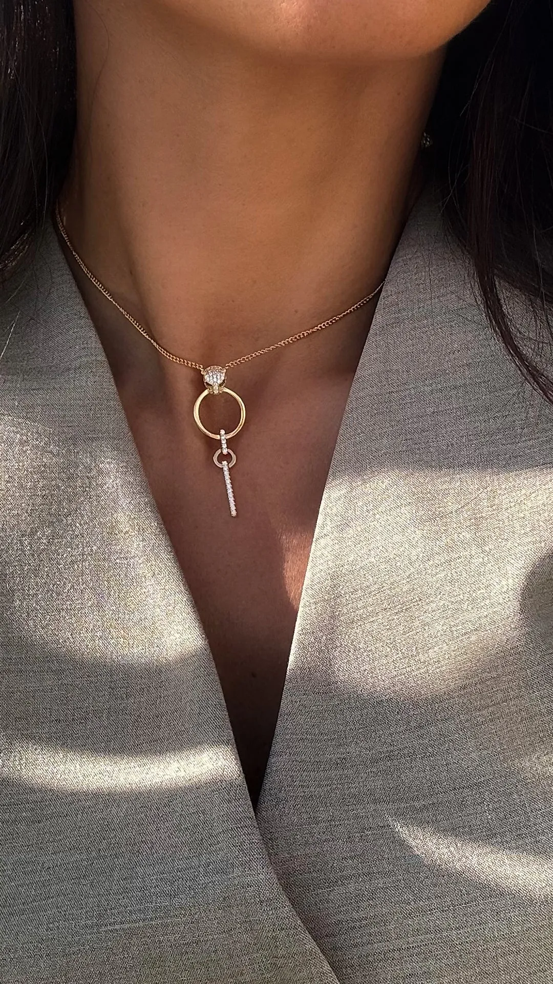 Maumau Drop Necklace 18K Gold Vermeil