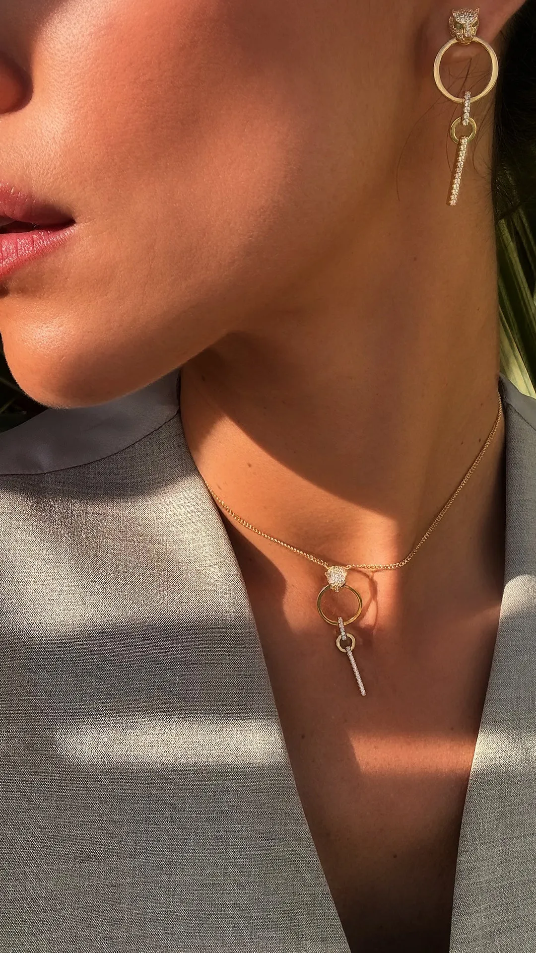 Maumau Drop Necklace 18K Gold Vermeil