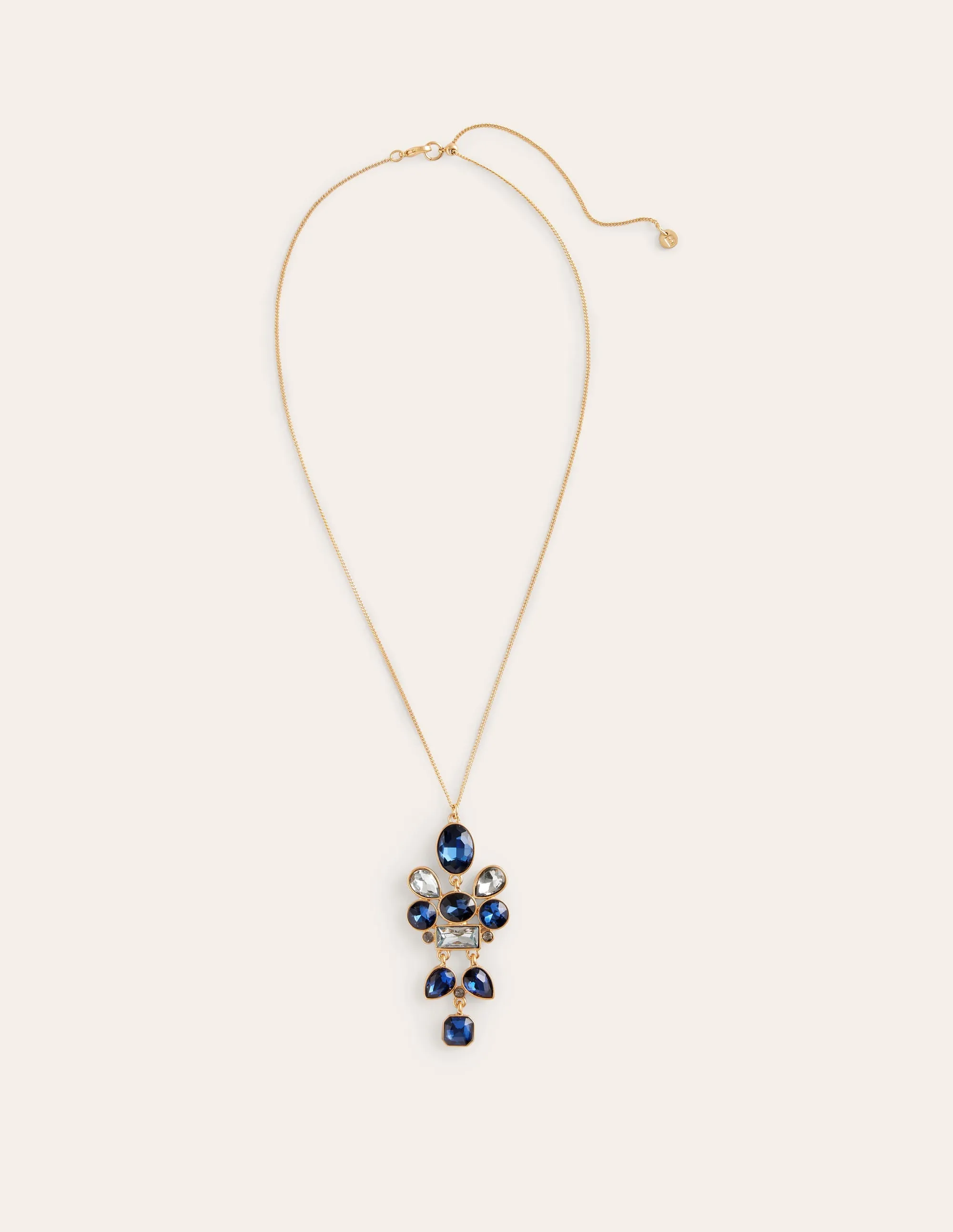 Mega Cluster Jewel Pendant-Blue