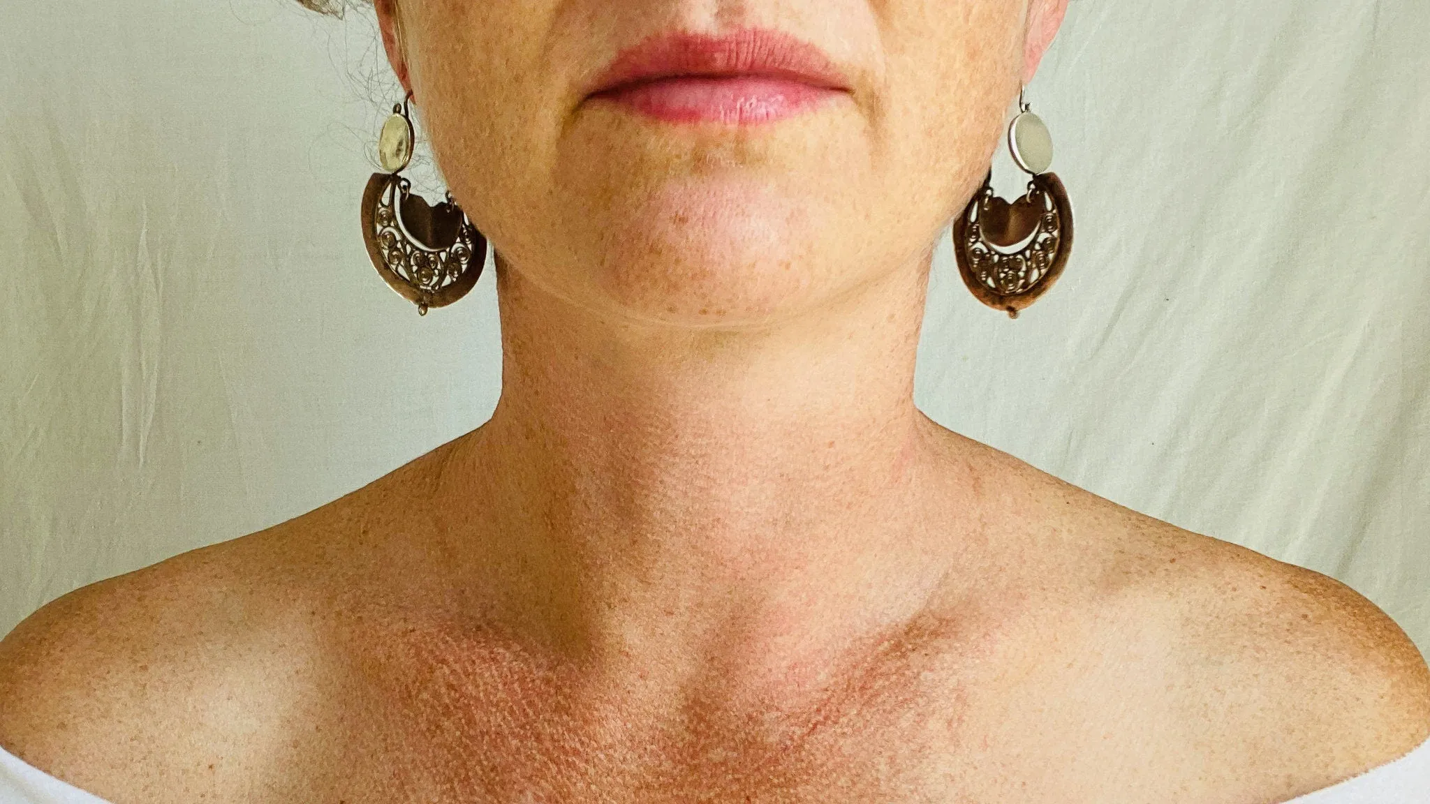 Oaxacan Filigree Earrings. Media Luna Hoops. Sterling Silver. Mexico. Frida Kahlo 0352