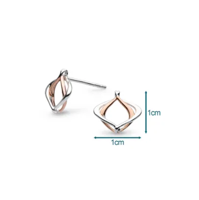 Silver Alicia Rose Petite Stud Earrings