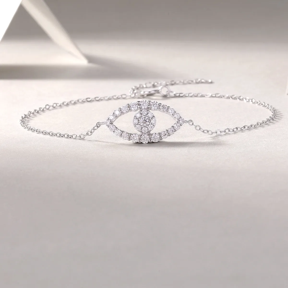 Silver Moissanite Diamond Bracelet