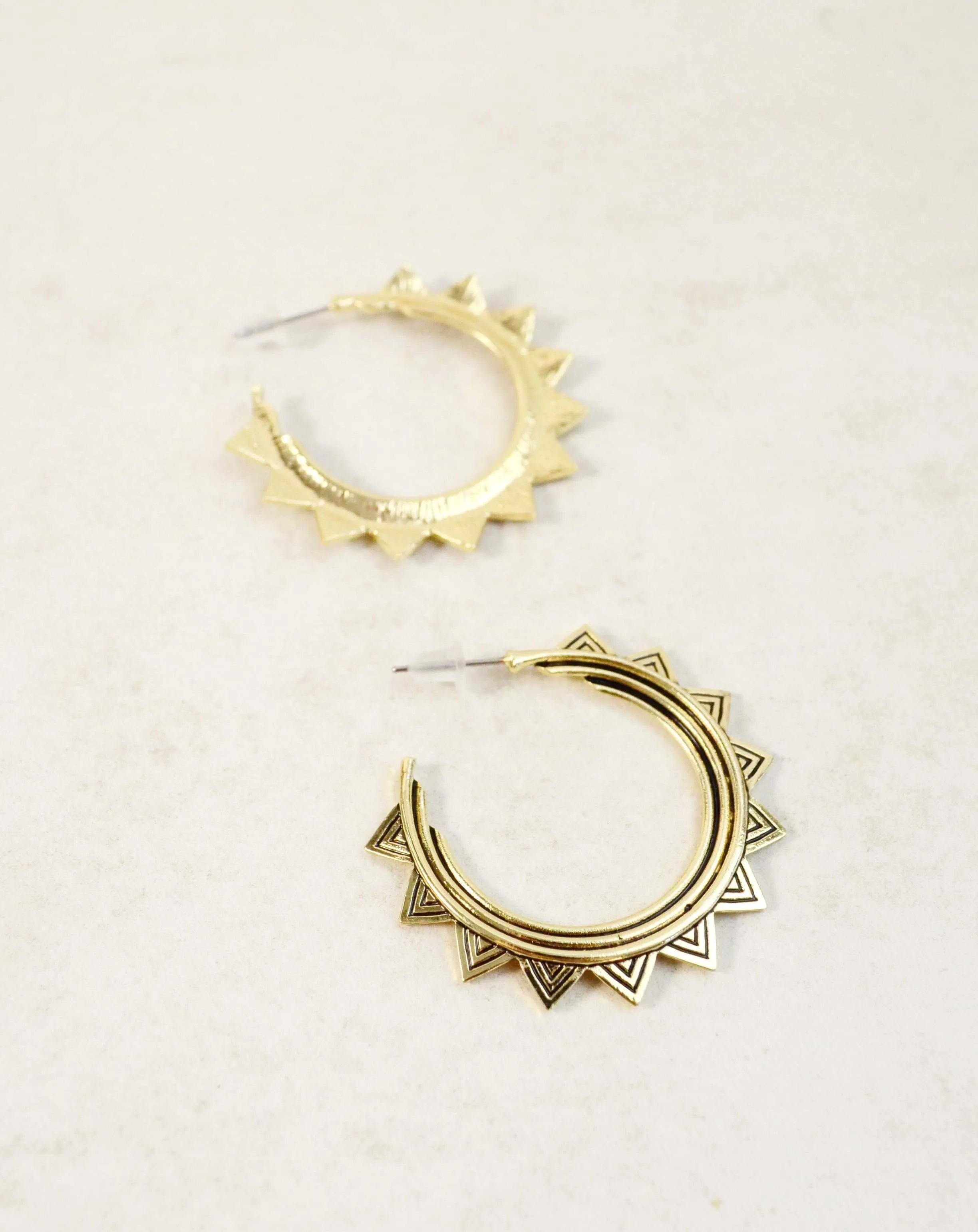 Sunny Day Gold Earrings
