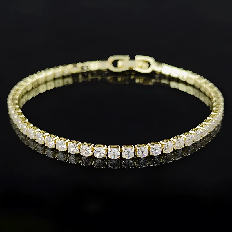 Vero Tennis Bracelet - 4mm Gold