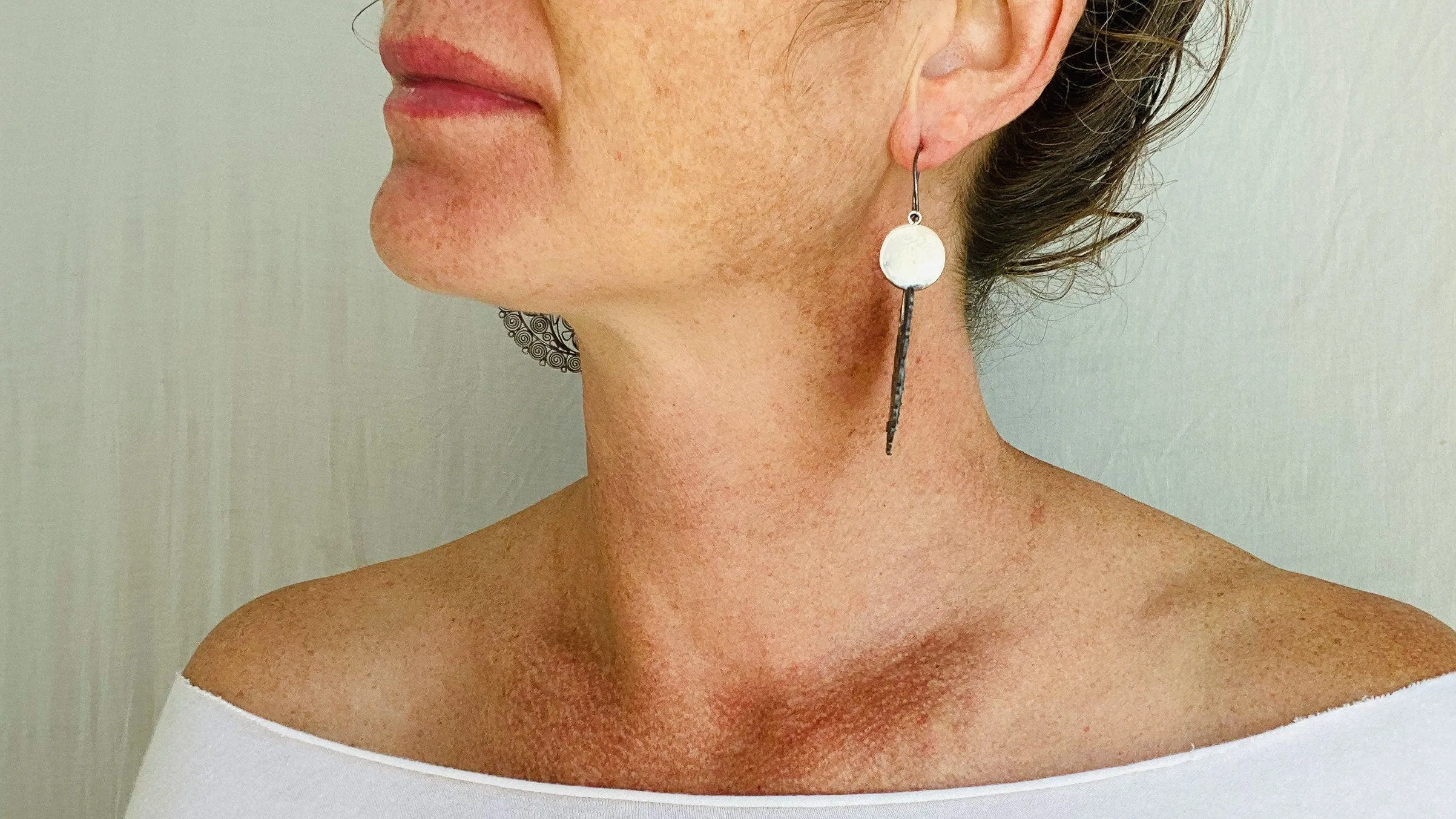 Vintage Filigree Earrings. Arracadas. Oaxaca. Mexico. Frida Kahlo. 0442