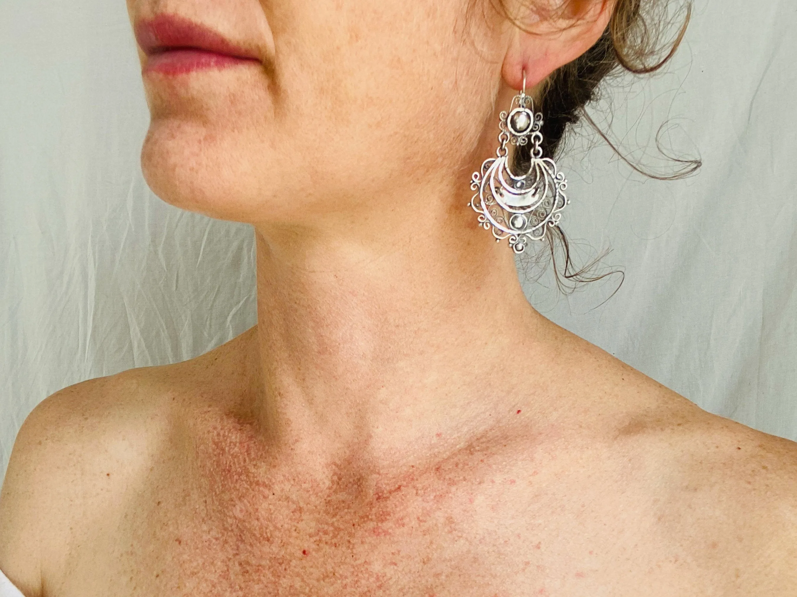 Vintage Filigree Earrings. Arracadas. Oaxaca. Mexico. Frida Kahlo